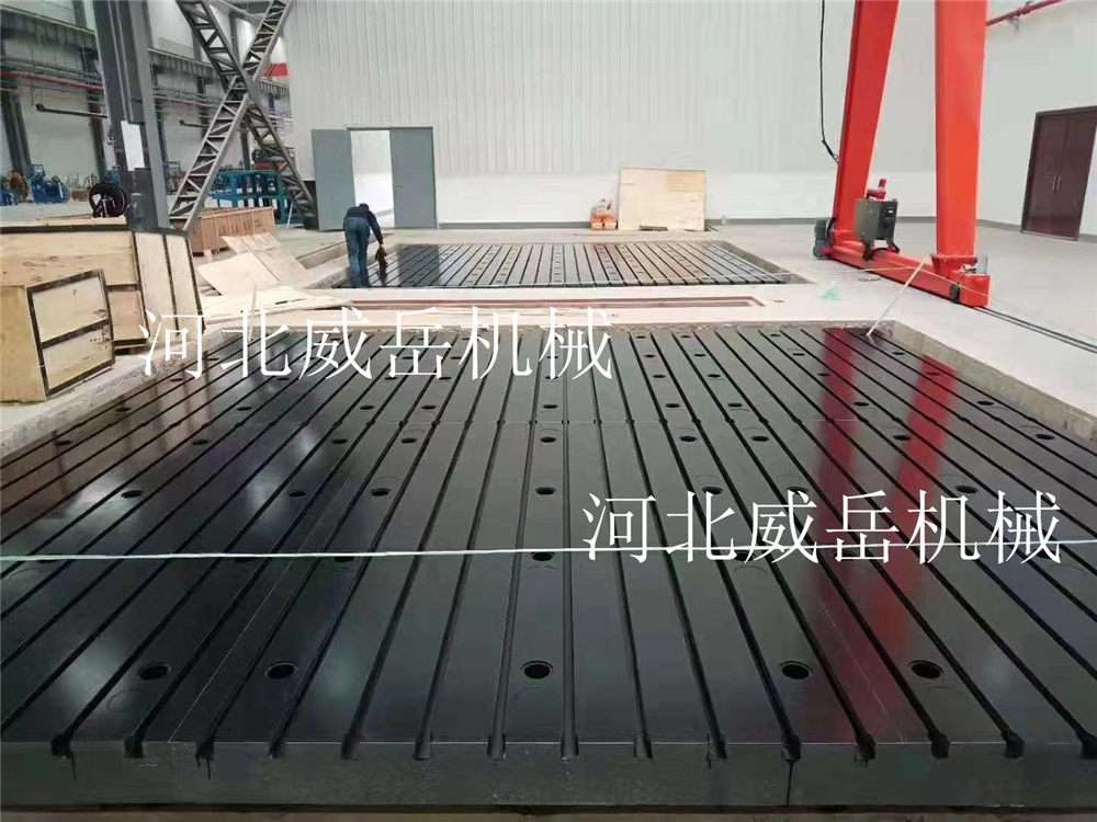 落地鏜平臺成本價(jià)出售 試驗(yàn)平臺2米 鑄鐵平臺臺面平整